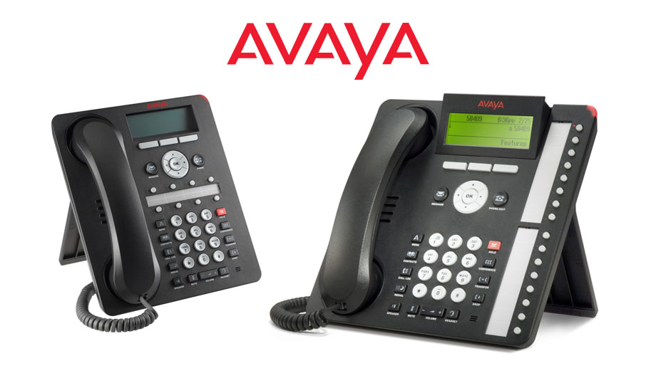 Two Avaya Desk Phones